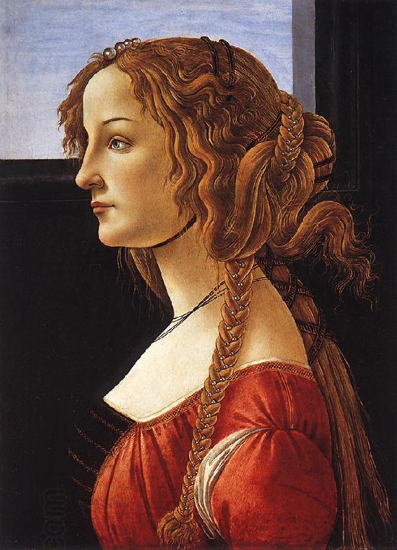 BOTTICELLI, Sandro Portrait of a Young Woman 223ff oil painting picture